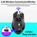 Gaming Mouse 2.4G Bluetooth Wireless Rechargeable Mouse For Laptop RGB Backlight E - Sports Mechanical Mouse For PC Computer Gamer - CLICK TIK