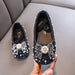 Girls Princess Shoes New Spring Autumn Sequins Rhinestone Children's Leather Shoes Fashion Kids Pearl Party Wedding Shoes J189 - CLICK TIK