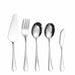 Gold Stainless Steel Western Serving Tableware Fork Spoon Shovel Set Portable Cutlery Dinnerware for Steak Kitchen Utensils - CLICK TIK