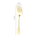 Gold Stainless Steel Western Serving Tableware Fork Spoon Shovel Set Portable Cutlery Dinnerware for Steak Kitchen Utensils - CLICK TIK