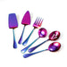 Gold Stainless Steel Western Serving Tableware Fork Spoon Shovel Set Portable Cutlery Dinnerware for Steak Kitchen Utensils - CLICK TIK