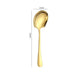 Gold Stainless Steel Western Serving Tableware Fork Spoon Shovel Set Portable Cutlery Dinnerware for Steak Kitchen Utensils - CLICK TIK