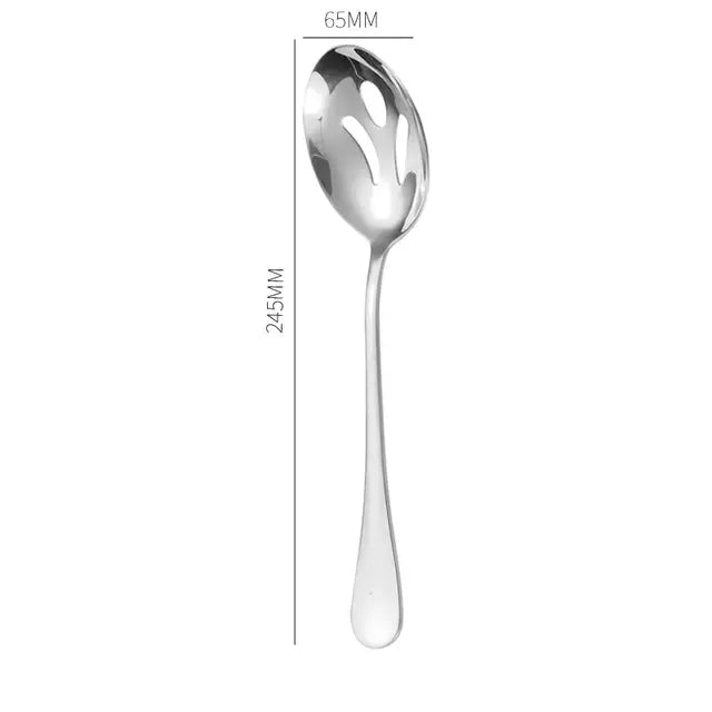 Gold Stainless Steel Western Serving Tableware Fork Spoon Shovel Set Portable Cutlery Dinnerware for Steak Kitchen Utensils - CLICK TIK