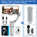 Handheld Gimbal Stabilizer Selfie Tripod with Fill Light for Smartphone 3 - Axis Anti Shake Gimbal Foldable for Xiaomi iPhone - CLICK TIK