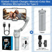 Handheld Gimbal Stabilizer Selfie Tripod with Fill Light for Smartphone 3 - Axis Anti Shake Gimbal Foldable for Xiaomi iPhone - CLICK TIK