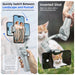 Handheld Gimbal Stabilizer Selfie Tripod with Fill Light for Smartphone 3 - Axis Anti Shake Gimbal Foldable for Xiaomi iPhone - CLICK TIK