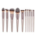 Hot Champagne Makeup Brushes Set for Women Cosmetic Foundation Powder Blush Eyeshadow Kabuki Blending Make Up Brush Beauty Tools - CLICK TIK