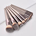 Hot Champagne Makeup Brushes Set for Women Cosmetic Foundation Powder Blush Eyeshadow Kabuki Blending Make Up Brush Beauty Tools - CLICK TIK