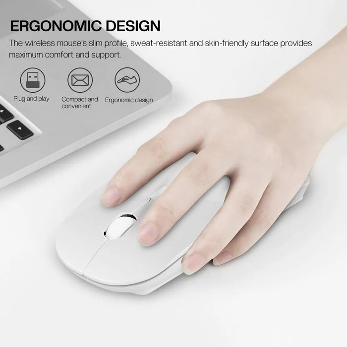 Hot Sale 2.4Ghz USB Wireless Mouse Ultra - thin Ergonomic Optical MOUS for laptops Gaming computerBluetooth - compatible USB Mouse - CLICK TIK