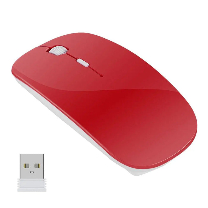 Hot Sale 2.4Ghz USB Wireless Mouse Ultra - thin Ergonomic Optical MOUS for laptops Gaming computerBluetooth - compatible USB Mouse - CLICK TIK