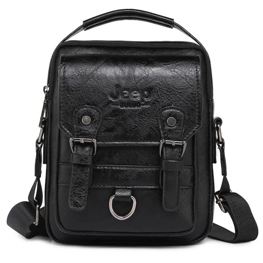 JEEP BULUO Multi - function Business Handbags Men New Man's Shoulder Bag Large Capacity Leather Messenger Bag Crossbody Big Brand - CLICK TIK