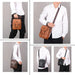 JEEP BULUO Multi - function Business Handbags Men New Man's Shoulder Bag Large Capacity Leather Messenger Bag Crossbody Big Brand - CLICK TIK
