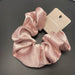 korea Crystal Hair Scrunchies For Women Elastic Silk Hair Bands Lady Big Pink Hair Tie Rhinestone chouchou satin Accessories - CLICK TIK