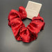 korea Crystal Hair Scrunchies For Women Elastic Silk Hair Bands Lady Big Pink Hair Tie Rhinestone chouchou satin Accessories - CLICK TIK