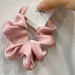 korea Crystal Hair Scrunchies For Women Elastic Silk Hair Bands Lady Big Pink Hair Tie Rhinestone chouchou satin Accessories - CLICK TIK