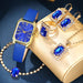 Ladies minimalist retro belt quartz watch+jewelry set - CLICK TIK