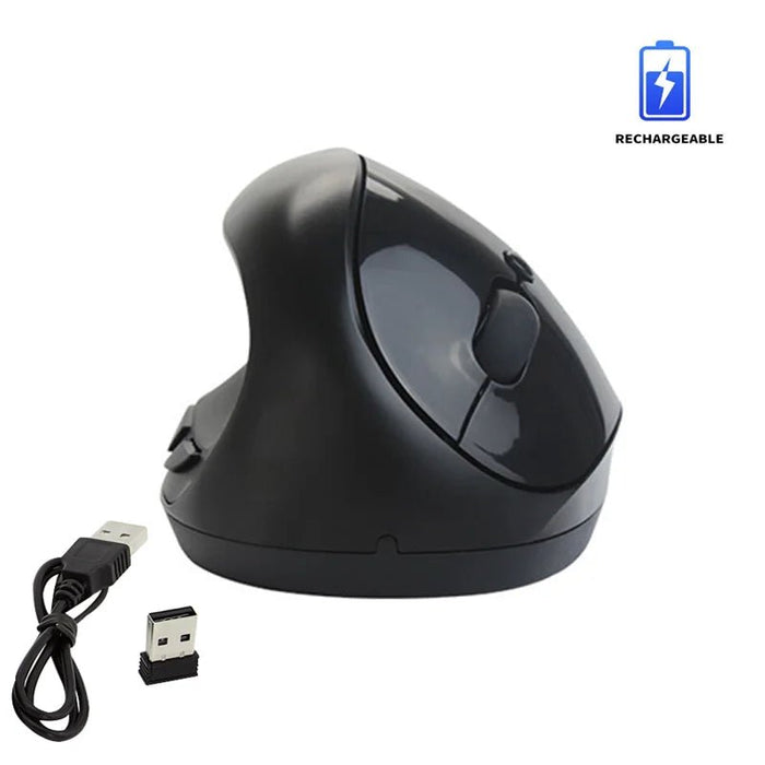 Left Hand Vertical Mouse Ergonomic Wireless Mouse 1600 DPI Gaming Optical USB Wired Mouse For Laptop PC Desktop Computer Office - CLICK TIK
