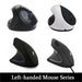 Left Hand Vertical Mouse Ergonomic Wireless Mouse 1600 DPI Gaming Optical USB Wired Mouse For Laptop PC Desktop Computer Office - CLICK TIK