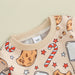 Lioraitiin 0 - 3Y Toddler Kid Girls Christmas Clothing Cookie Cane Long Sleeve Sweatshirt Elastic Pants Set Baby Clothe - CLICK TIK