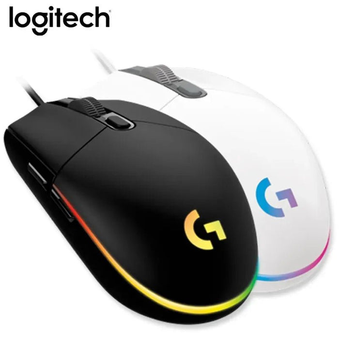 Logitech G102 Second - generation Ergonomic Gaming Mouse 6 - button 8000 DPI Wired Gaming Mouse RGB Backlit Gaming, Suitable for PC - CLICK TIK
