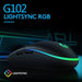 Logitech G102 Second - generation Ergonomic Gaming Mouse 6 - button 8000 DPI Wired Gaming Mouse RGB Backlit Gaming, Suitable for PC - CLICK TIK