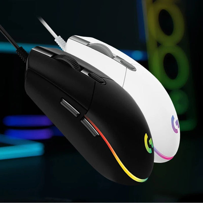 Logitech G102 Second - generation Ergonomic Gaming Mouse 6 - button 8000 DPI Wired Gaming Mouse RGB Backlit Gaming, Suitable for PC - CLICK TIK