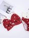 Love Heart Girls Women's Cute Bra & Panties Set Ruffles Trim Wirefree Milk Silk Soft Underwear Sleep Intimates Set Kawaii Lolita - CLICK TIK