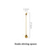 Luxury 304 Stainless Steel Mini Spoon Set Ice Cream Fruit Dessert Spoon Tea Spoon Golden Coffee Teaspoons Tableware Cutlery - CLICK TIK
