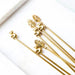 Luxury 304 Stainless Steel Mini Spoon Set Ice Cream Fruit Dessert Spoon Tea Spoon Golden Coffee Teaspoons Tableware Cutlery - CLICK TIK