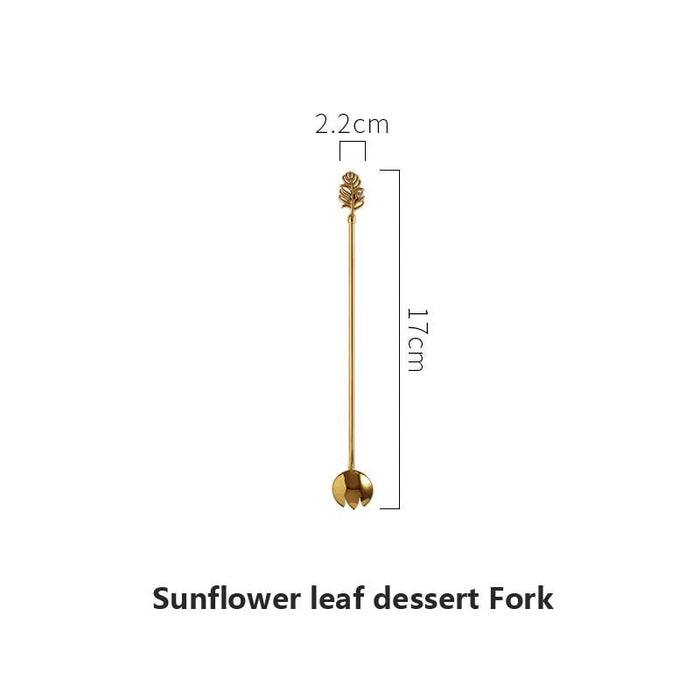 Luxury 304 Stainless Steel Mini Spoon Set Ice Cream Fruit Dessert Spoon Tea Spoon Golden Coffee Teaspoons Tableware Cutlery - CLICK TIK