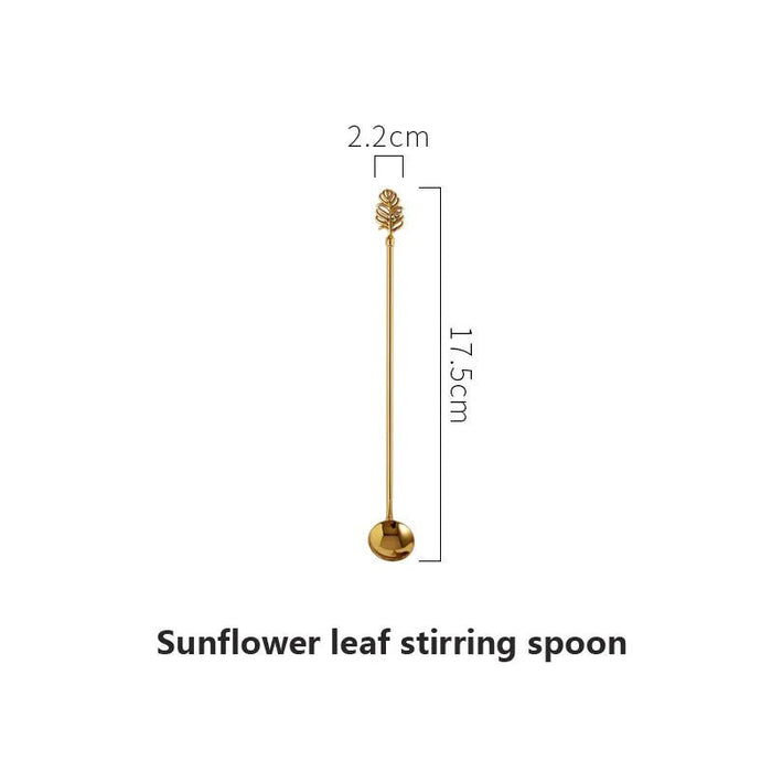 Luxury 304 Stainless Steel Mini Spoon Set Ice Cream Fruit Dessert Spoon Tea Spoon Golden Coffee Teaspoons Tableware Cutlery - CLICK TIK