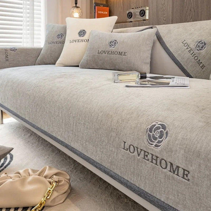 Luxury Leather Sofa Cover Seat Cushion Non - slip Wide Edging Case Couch Cover Sofa Towel Modern Simple Universal Sofa Protection - CLICK TIK