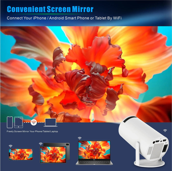 Magcubic Projector HY300 PRO 4K Android 11 Dual Wifi6 260ANSI Allwinner H713 BT5.0 1080P 1280*720P Home Cinema Outdoor Projetor - CLICK TIK