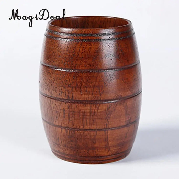 MagiDeal 11 Styles Jujube Wooden Handmade Water Coffee Mug Cup Beer Tea Coffee Milk Water Cup Kitchen Bar Drinkware - CLICK TIK
