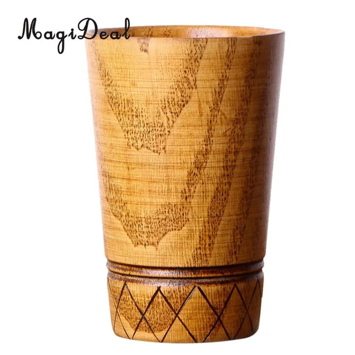 MagiDeal 11 Styles Jujube Wooden Handmade Water Coffee Mug Cup Beer Tea Coffee Milk Water Cup Kitchen Bar Drinkware - CLICK TIK
