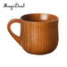MagiDeal 11 Styles Jujube Wooden Handmade Water Coffee Mug Cup Beer Tea Coffee Milk Water Cup Kitchen Bar Drinkware - CLICK TIK