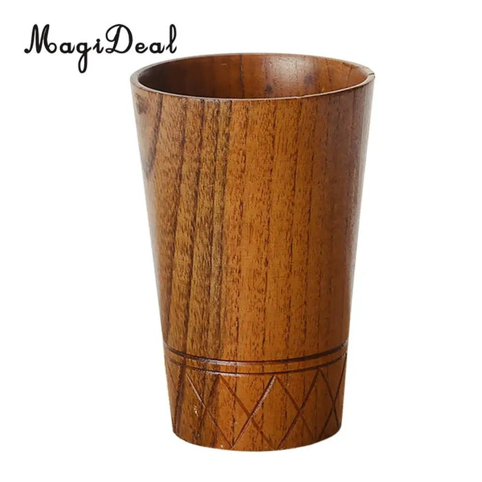 MagiDeal 11 Styles Jujube Wooden Handmade Water Coffee Mug Cup Beer Tea Coffee Milk Water Cup Kitchen Bar Drinkware - CLICK TIK