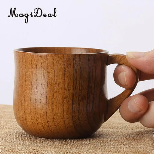 MagiDeal 11 Styles Jujube Wooden Handmade Water Coffee Mug Cup Beer Tea Coffee Milk Water Cup Kitchen Bar Drinkware - CLICK TIK