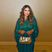 Middle East Arab Fashion Dress Black Robe Shiny Dubai Travel Robe Two - piece Set Dress Women - CLICK TIK