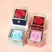 New Soap Rose Flower Jewelry Packaging Gift Box with Drawer Macaron Color Wedding Valentine's Day Birthday Present Boxes Decor - CLICK TIK