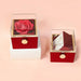 New Soap Rose Flower Jewelry Packaging Gift Box with Drawer Macaron Color Wedding Valentine's Day Birthday Present Boxes Decor - CLICK TIK