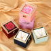 New Soap Rose Flower Jewelry Packaging Gift Box with Drawer Macaron Color Wedding Valentine's Day Birthday Present Boxes Decor - CLICK TIK
