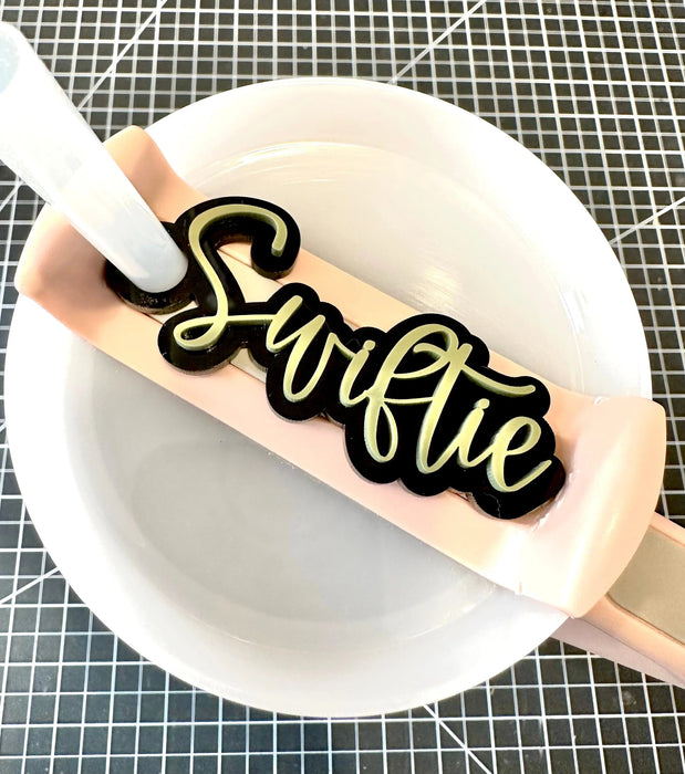 Personalized Name Cup Label Custom 40oz/30oz Water Cup Nameplate Accessories Handmade Acrylic Lid Name Label Best Friend Gift - CLICK TIK