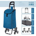Portable Shopping Climbing Stairs Shopping Cart Luggage Trolley Household Foldable Lightweight Hand Trolley Trailer Elderly Trolley - CLICK TIK