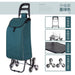 Portable Shopping Climbing Stairs Shopping Cart Luggage Trolley Household Foldable Lightweight Hand Trolley Trailer Elderly Trolley - CLICK TIK
