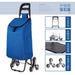 Portable Shopping Climbing Stairs Shopping Cart Luggage Trolley Household Foldable Lightweight Hand Trolley Trailer Elderly Trolley - CLICK TIK