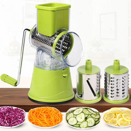 Potato Carrot Cheese Shredder Vegetable Cutter Round Slicer Graters Food Processor Vegetable Chopper kitchen Roller Gadgets Tool - CLICK TIK
