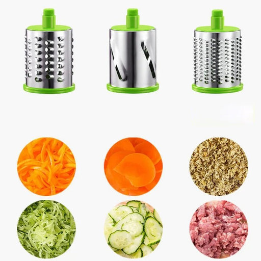 Potato Carrot Cheese Shredder Vegetable Cutter Round Slicer Graters Food Processor Vegetable Chopper kitchen Roller Gadgets Tool - CLICK TIK