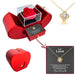 Preserved Real Red Rose With Hollow Clavicle Necklace - ''TO MY LOVE'',Jewelry Boxes with Necklace For Girlfriend/Wife/Mom Gifts - CLICK TIK