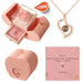Preserved Real Red Rose With Hollow Clavicle Necklace - ''TO MY LOVE'',Jewelry Boxes with Necklace For Girlfriend/Wife/Mom Gifts - CLICK TIK